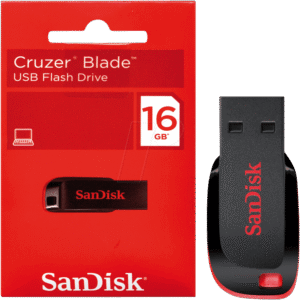 SanDisk Cruzer Blade SDCZ50-016G-135 16GB USB 2.0 Pen Drive