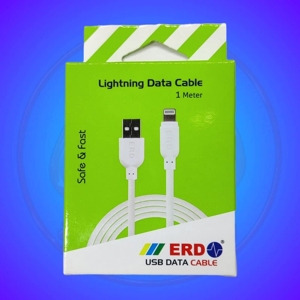 ERD 1 Meter Data Cable for iPhone Plus/SE with 2.0 USB