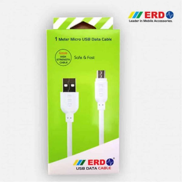 ERD 1 Meter Micro USB Data Cable (UC 21 - White)
