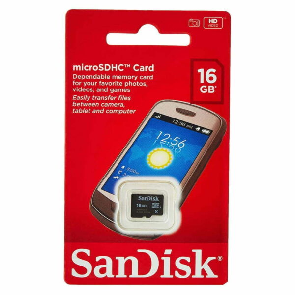 SanDisk 16 GB microSD Class 4 Memory Card (016G-GO3IN)