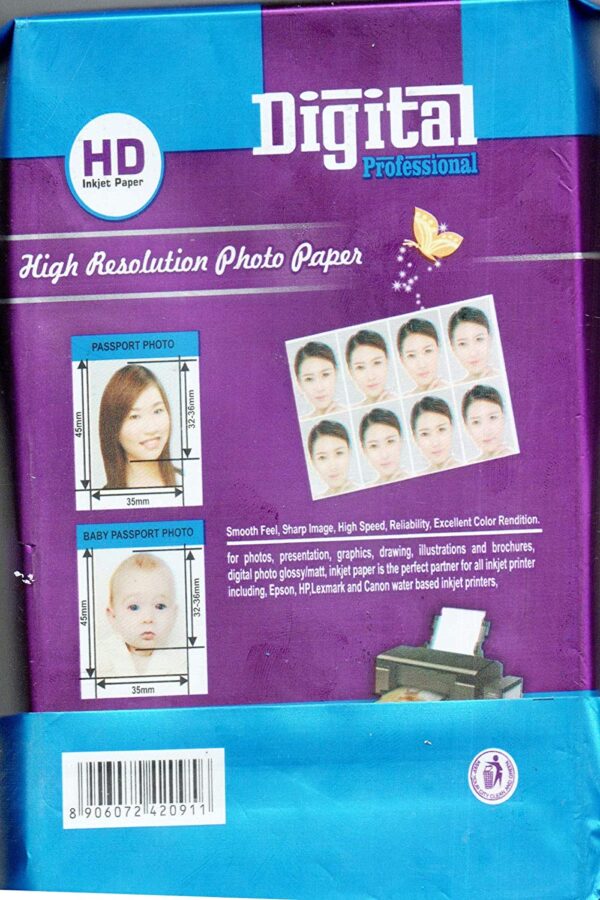 photo paper 4x6, 275 gsm 100 sheet high Matt photo paper (Copy
