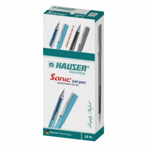 Hauser Sonic Gel Ink Pen (Pack of 10) Blue