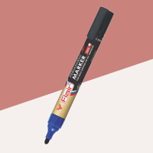 Flair Permanent Marker Pen Black Pack Of 10