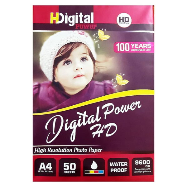 HD Digital Matte Paper 275 GSM 50 Sheets (A4 Size)