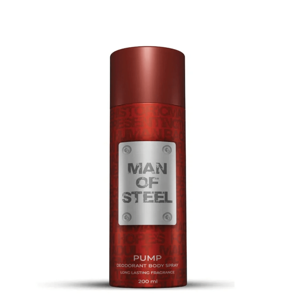 DENVER Man Of Steel Pump Deodorant Spray for men 200ml