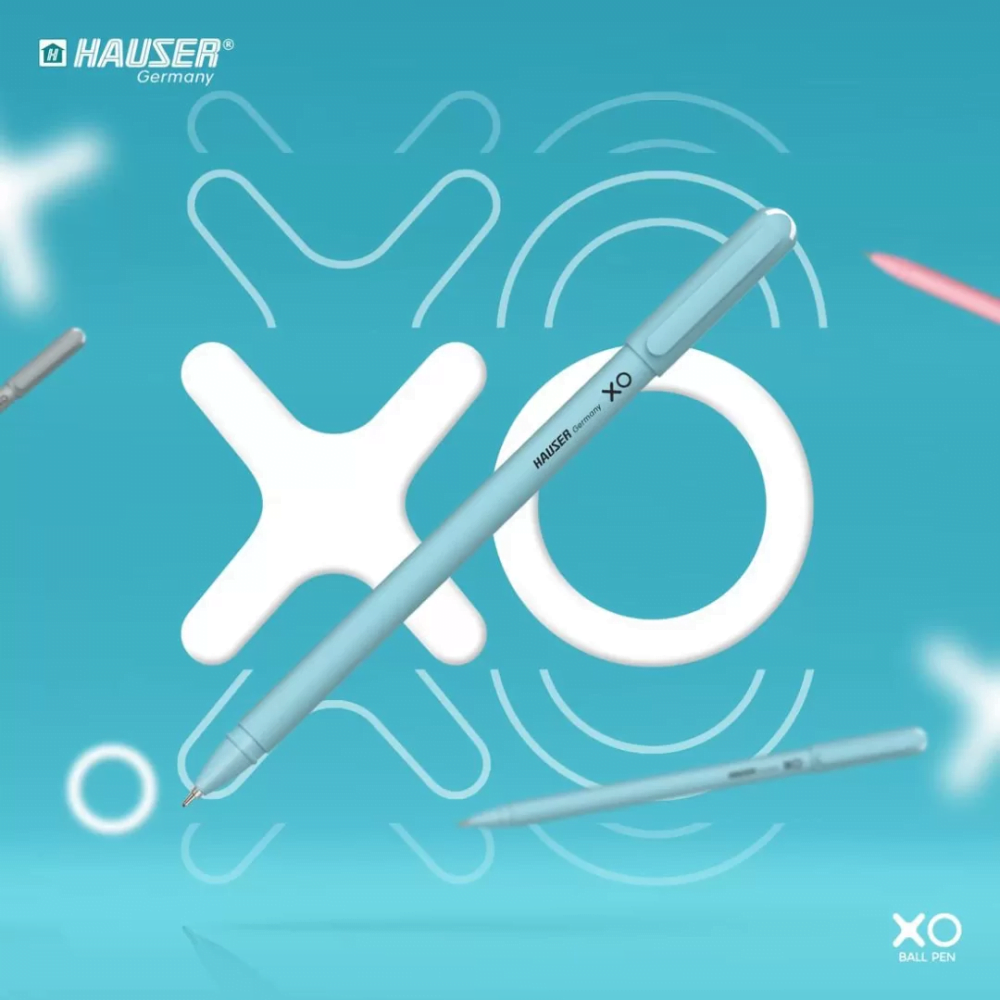 Hauser Xo Ball Pen Blue | Tip Size 0.7 Mm (pack of 10pc)
