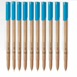 Flair Woody longest writing Ball Pen Pack of 10 (Blue)