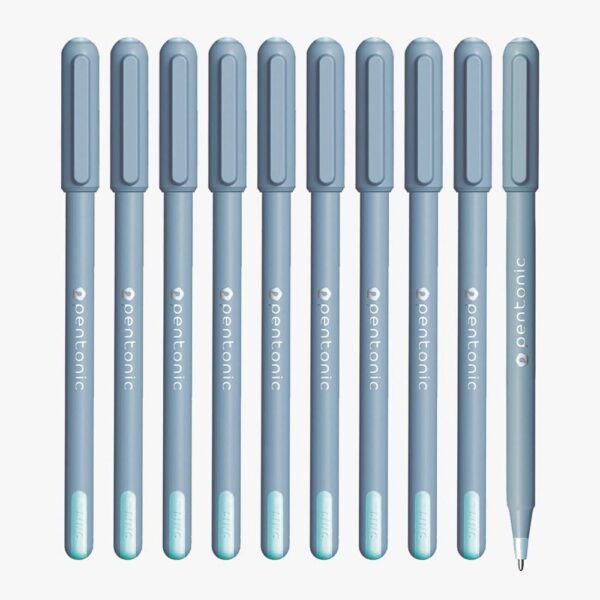 Pentonic longest writing  Ball Pen Pack of 10 (Blue)