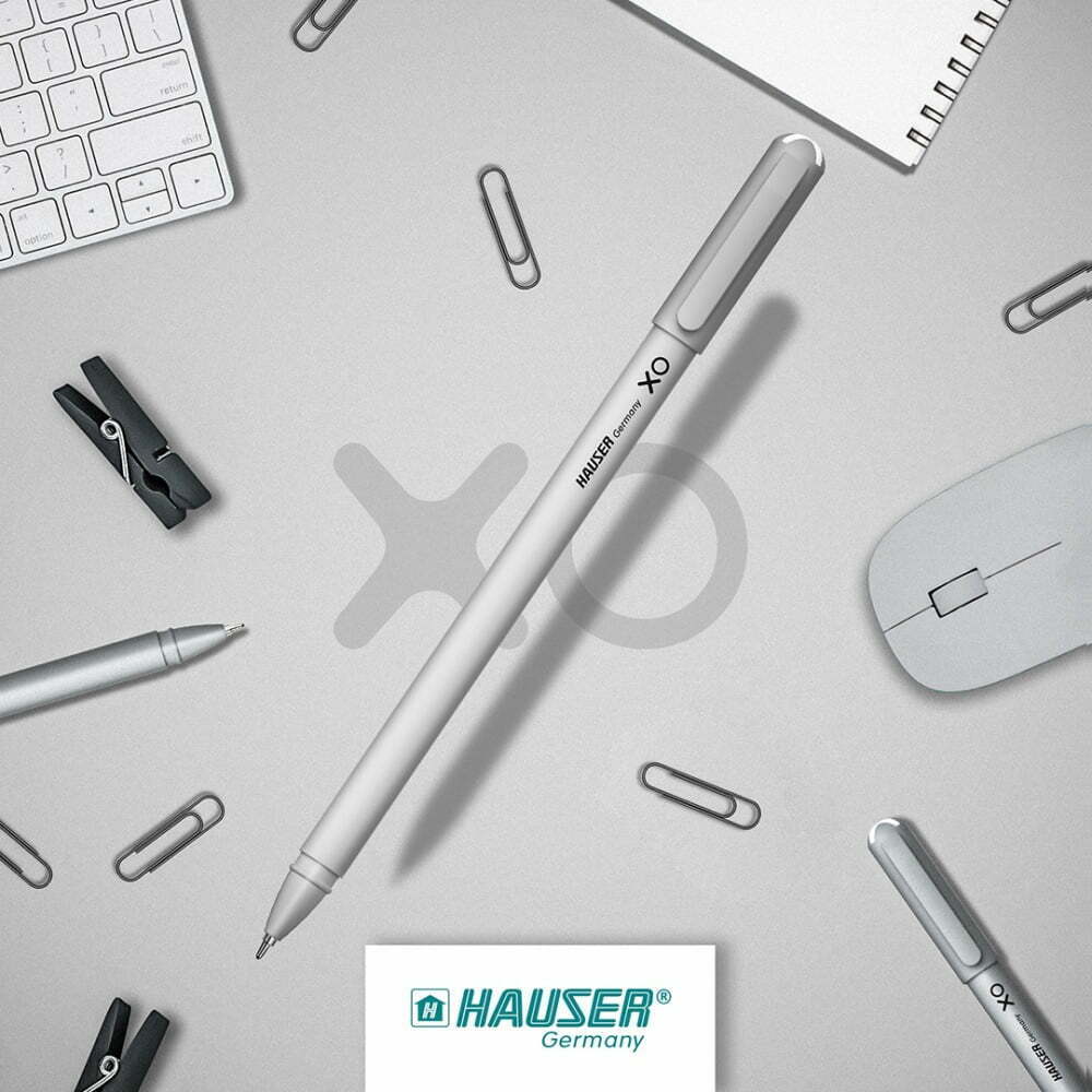 Hauser Xo Ball Pen Black | Tip Size 0.7 Mm (pack of 10pc)