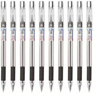 Montex Mega top smooth writing Ball pen Pack of 10 (Black)
