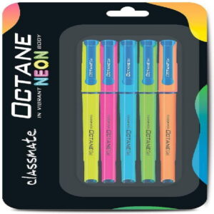 Octane Classmate Gel Pen Pack of 5 (Blue)