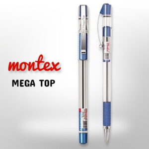Montex Mega top smooth writing Ball pen Pack of 10 (Blue)