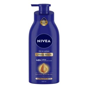 NIVEA Ultra Rich Body Milk 400ml Body Lotion, Almond Oil